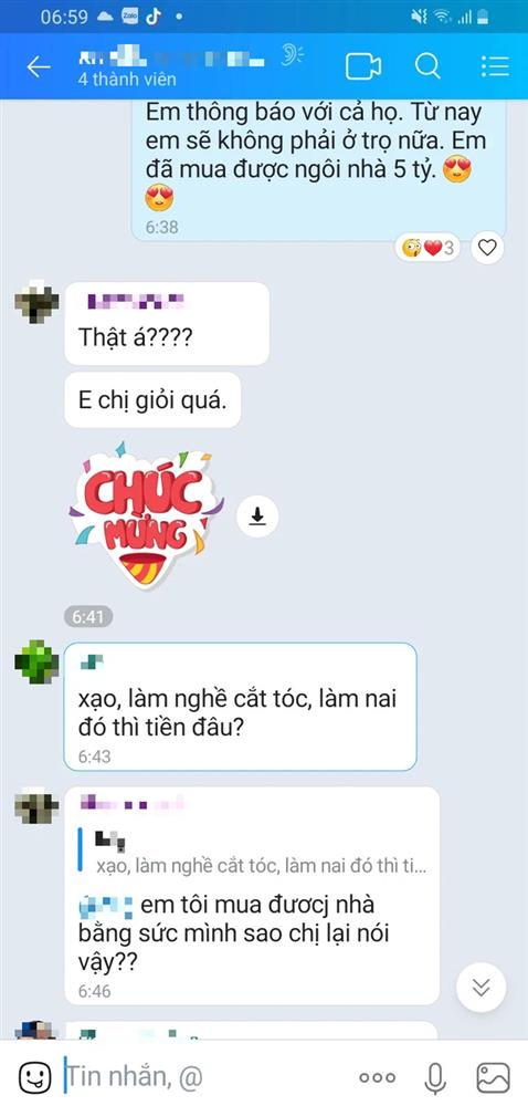 Báo tin mua được nhà 5 tỷ trên nhóm chat chị em dâu trong họ, nào ngờ các chị phán một câu khiến tôi điếng người-1