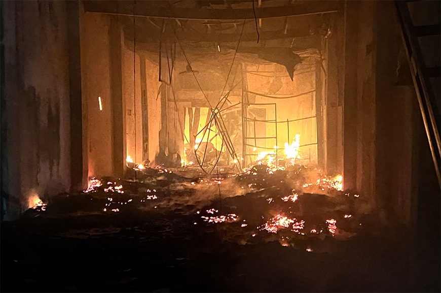Hà Nội: Kịp thời dập tắt đám cháy các hộ sản xuất, kinh doanh tại Thạch Thất-1