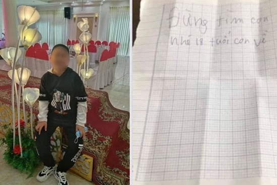 Bé trai lớp 6 bỏ nhà đi, để lại thư
