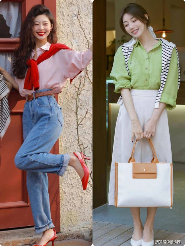 6 chiêu mix sơ mi sang chảnh, hack tuổi đỉnh cao mà nàng ngoài 30 có thể diện đến công sở-9