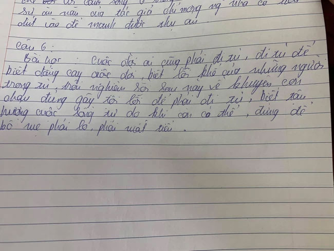 Đoạn văn của học sinh cấp 2 gây bão MXH, thoạt nhìn ai cũng cười chê, đọc kỹ ngợi khen: Em này khá sâu sắc!-1
