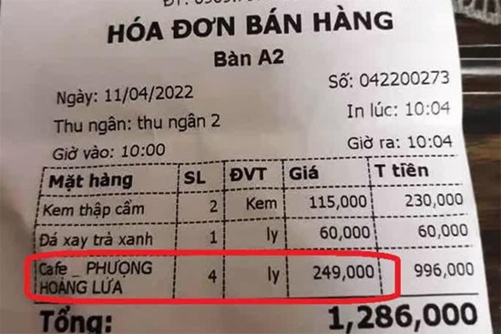 Chủ quán nói gì khi bị tố bán ly cà phê 