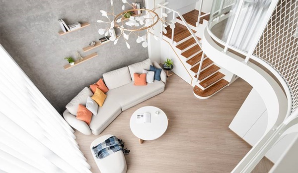 Tận dụng chiều cao thiết kế không gian sống thoáng đãng, giếng trời đón ánh nắng ấm ấp&nbsp;cả&nbsp;4 mùa-1