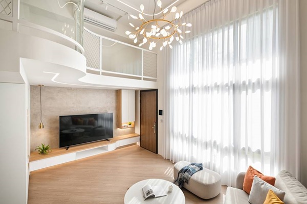 Tận dụng chiều cao thiết kế không gian sống thoáng đãng, giếng trời đón ánh nắng ấm ấp&nbsp;cả&nbsp;4 mùa-4