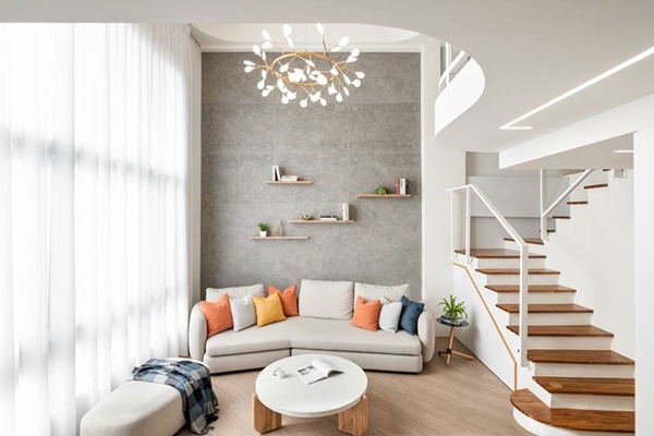 Tận dụng chiều cao thiết kế không gian sống thoáng đãng, giếng trời đón ánh nắng ấm ấp&nbsp;cả&nbsp;4 mùa-5