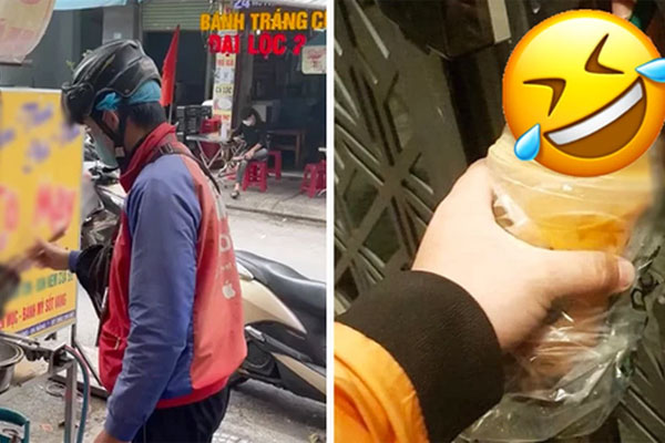 Anh shipper dán tờ thông báo cỡ lớn phía sau thùng hàng, người dừng đèn đỏ đều tủm tỉm khi lướt qua-2