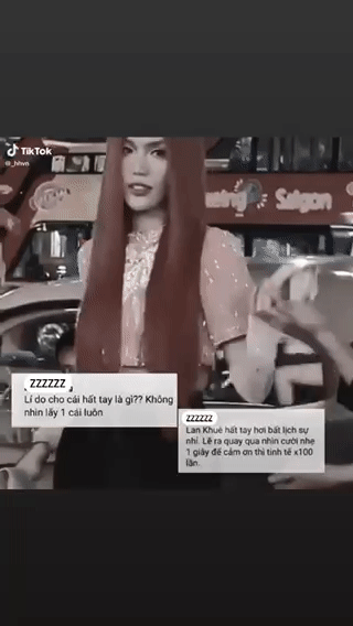 Netizen tranh cãi nảy lửa khoảnh khắc nghi Lan Khuê hất tay nhân viên sự kiện, còn tỏ thái độ lạnh tanh?-1