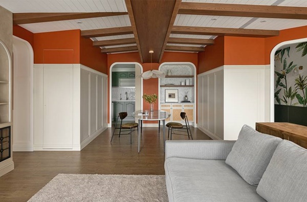 Kết hợp gam màu cam và xanh lá cây, căn hộ mang phong cách trẻ trung, phóng khoáng đậm chất nghệ sĩ-9