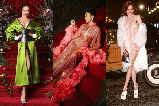 NHẤT và BÉT trên thảm đỏ Gucci: Hà Hồ, Thanh Hằng 