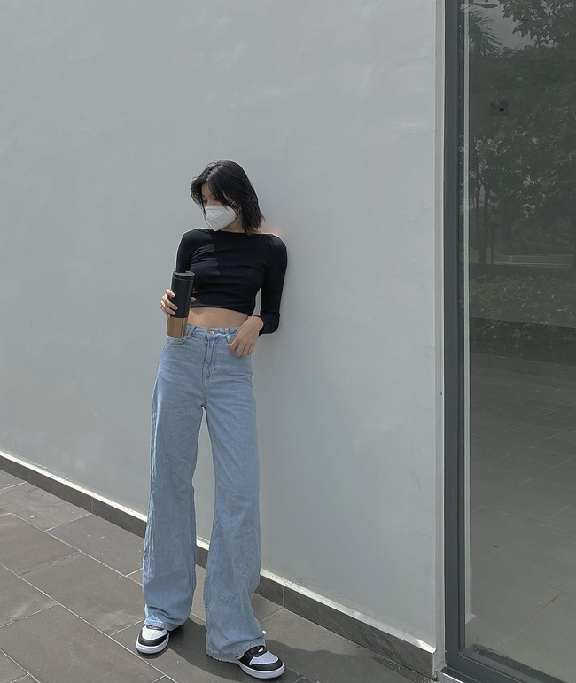 Sao Việt diện quần jeans ống rộng đơn giản theo 13 cách sành điệu xuất sắc-5
