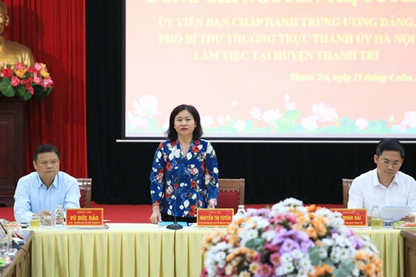 Huyện Thanh Trì cần rà soát toàn các tiêu chí, xác định quyết tâm phát triển huyện lên quận vào năm 2025-1