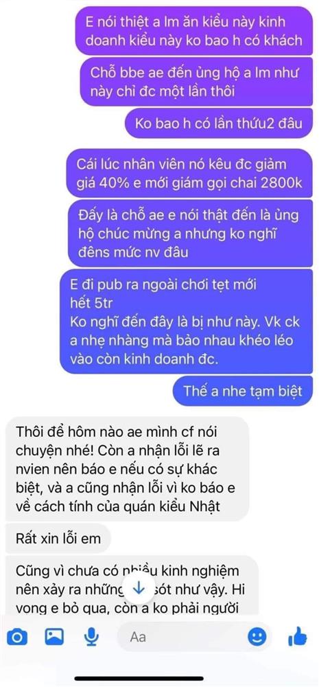 Cô gái được bạn mời qua khai trương, ngồi chưa được 20 phút bị dí cái bill 5 triệu gây tranh cãi cực căng” trên mạng xã hội-6