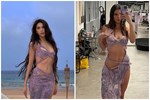 Giữa ồn ào Chủ tịch Ngọc Trinh diện váy nhái, trợ lý Thúy Kiều tung luôn ảnh mặc bikini gợi cảm-5