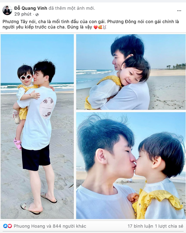 Thiếu gia Đỗ Quang Vinh gây sốt khi cứ mỗi tuần thả nhẹ một chiếc ảnh và câu quote thể hiện tình cha con-2