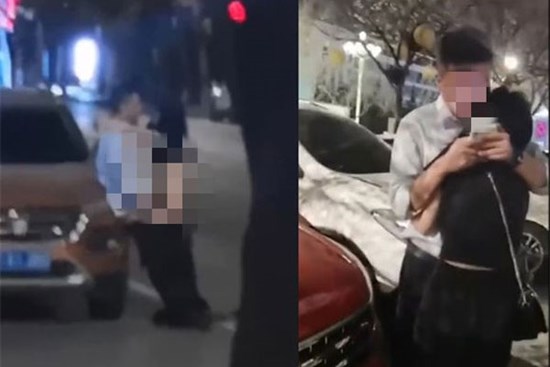 Cặp đôi 'mây mưa' đủ mọi tư thế ngay trên đường phố, người qua đường chụp hình lia lịa vẫn thản nhiên hành sự