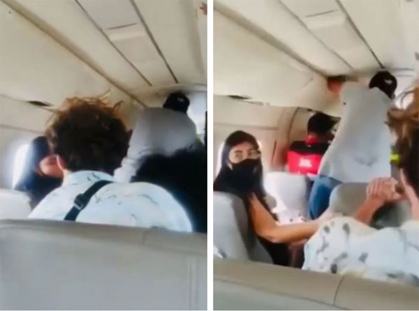 Video: Máy bay bật bung cửa giữa không trung khi đang ở độ cao hàng ngàn mét, hành khách hoảng loạn cố làm một việc thót tim-1