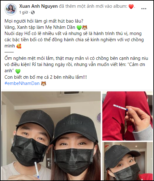 HOT: BTV Thời tiết Xuân Anh cùng chồng khoe 2 vạch sau thời gian mất hút-2