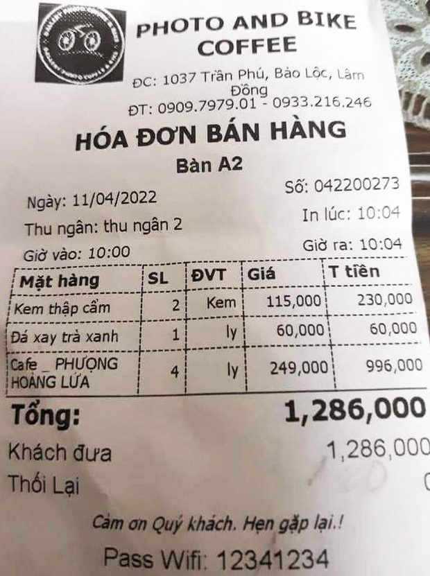 Người bán ly cà phê đắt nhất Việt Nam bị xử phạt gần 19 triệu đồng-4