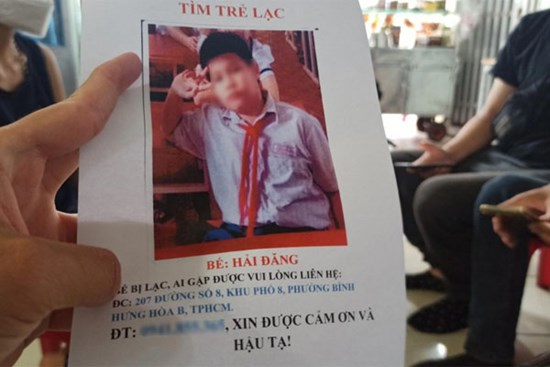 Nam sinh lớp 7 mất tích 20 ngày ở TP.HCM đã được tìm thấy ở Vũng Tàu