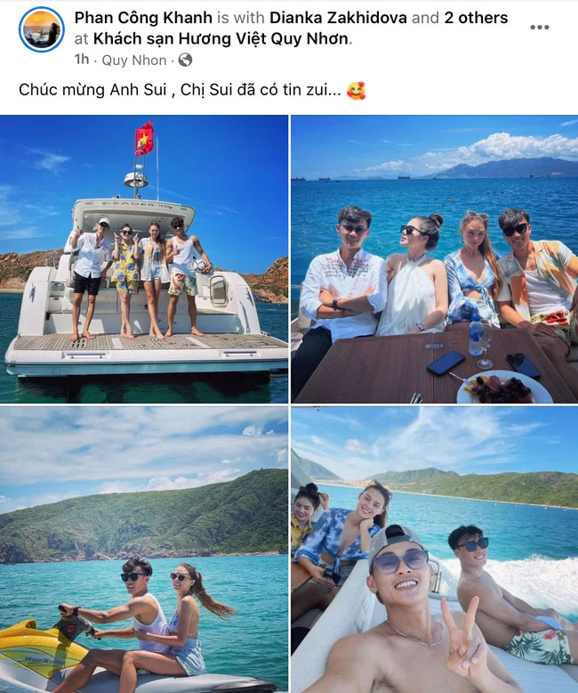 Đi du lịch cùng bạn thân, thủ môn Bùi Tiến Dũng để lộ tin bạn gái Tây đang mang thai?-1