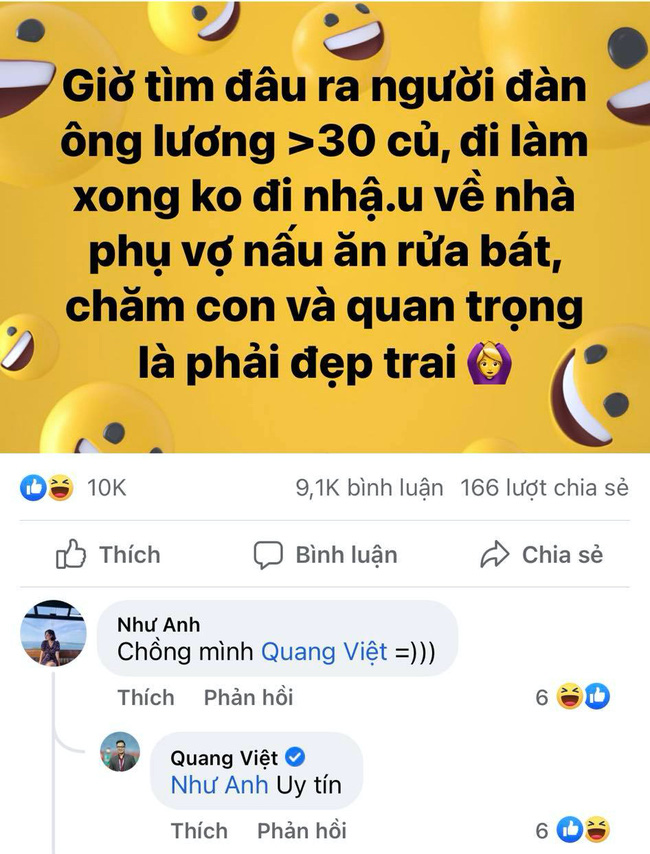 Bình luận dạo trên Facebook, vợ BTV Quang Việt (VTV1) vô tình làm lộ lương chồng, đã thế còn khiến chồng nở mũi khi kể những điều này-5