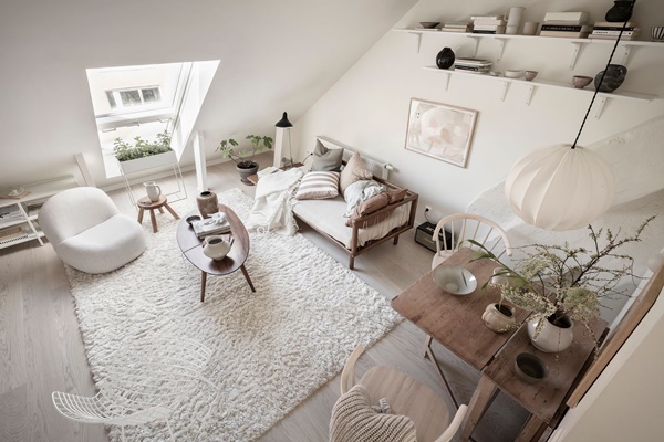 Thiết kế căn hộ gác mái 28m2 độc đáo, đẹp như mơ với đầy đủ tiện nghi-1