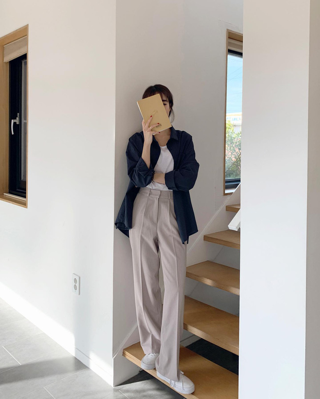 13 cách mặc áo phông + quần âu: Đi chơi thì sành điệu, mà đi làm vẫn chuẩn thanh lịch-4