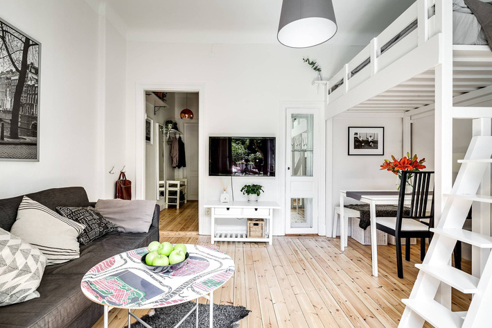 Căn hộ 28m² đẹp hết phần thiên hạ khi sở hữu gác lửng và thiết kế siêu thông minh-9