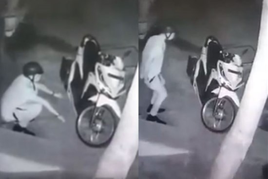 Clip full cảnh thanh niên 'thả bom sinh học' trước cửa nhà người ta