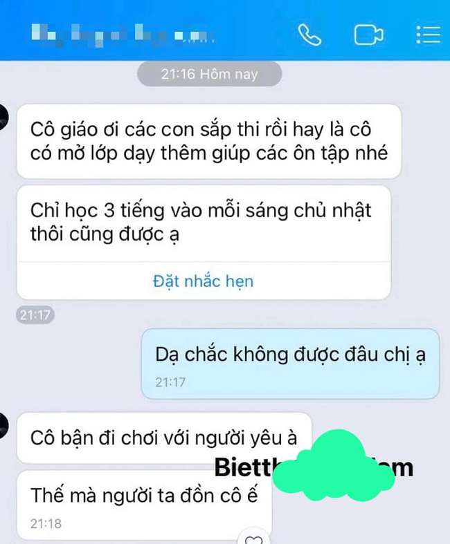 Nhờ giáo viên dạy thêm giúp con ôn thi nhưng bị từ chối, bà mẹ phán ngay một câu khiến cô chết đứng-1