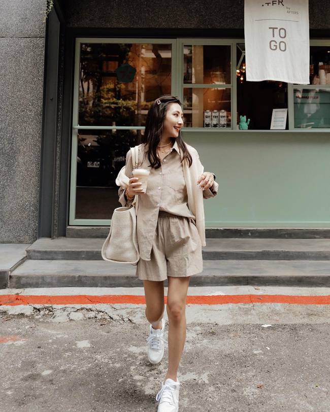 Vụng mix đồ đến mấy thì khi mặc trang phục màu be, chị em cũng ghi trọn điểm tinh tế-7