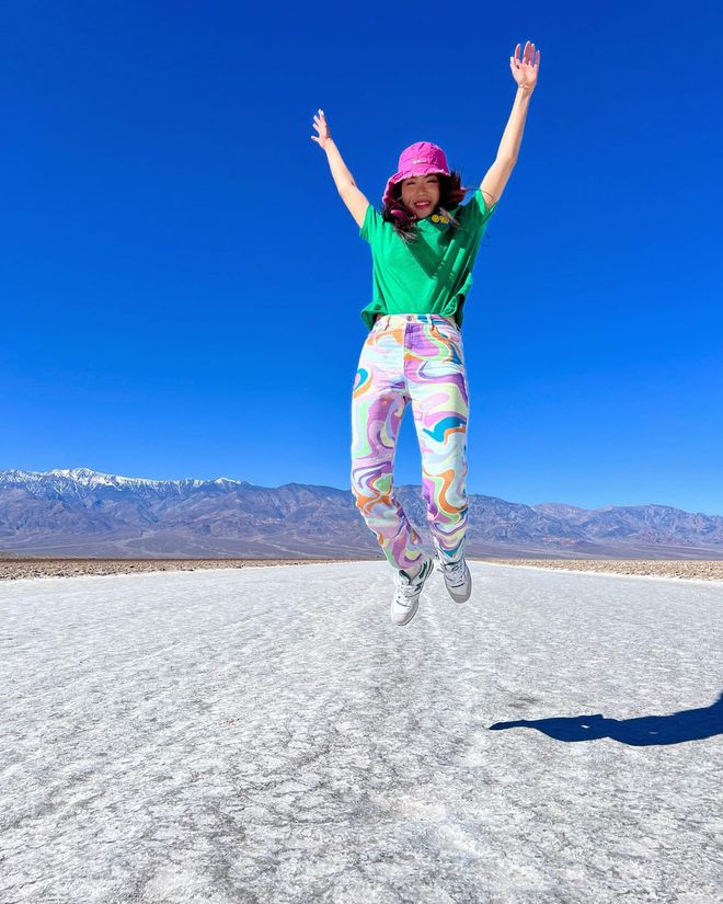 Xanh lá và hồng năm nay hot hơn cả tím nhưng mix đồ thế nào để có ảnh trăm like-7