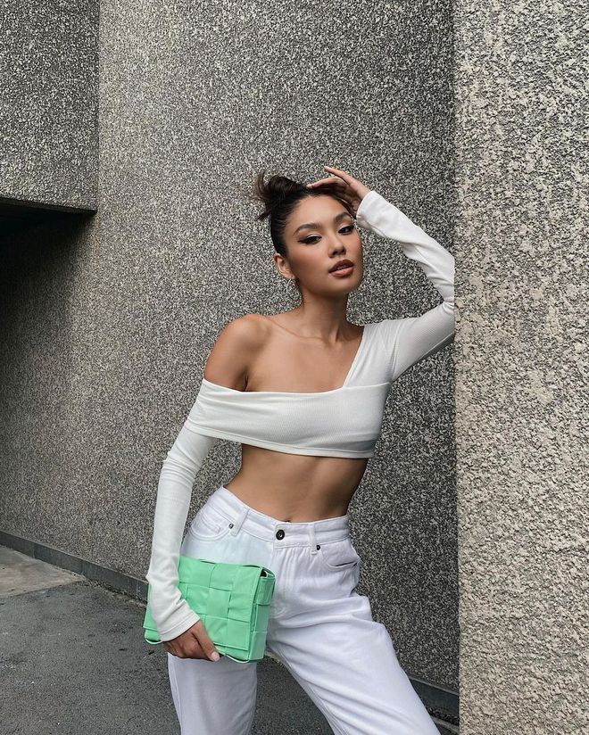 Xanh lá và hồng năm nay hot hơn cả tím nhưng mix đồ thế nào để có ảnh trăm like-12