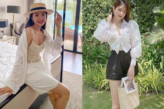 Học Minh Hằng, Lan Khuê mặc quần short vải ngắm mãi không chán