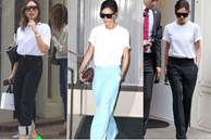 Victoria Beckham sẽ cho bạn biết thế nào là diện áo thun trắng đơn giản, nhưng vẫn siêu đẳng cấp