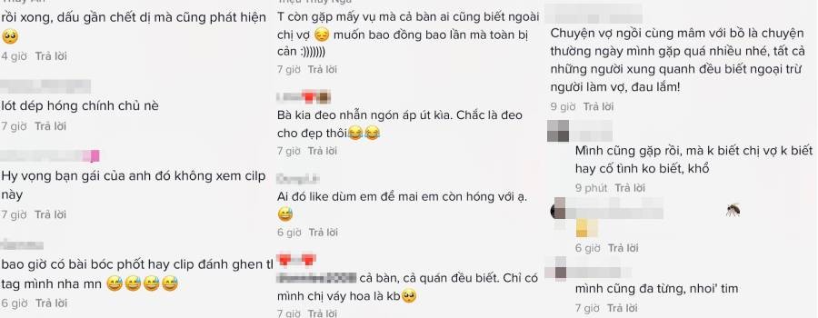 Lan truyền clip chồng lén lút nắm tay bồ ngay sau lưng vợ tại bàn ăn, xung quanh có nhiều bạn bè-5