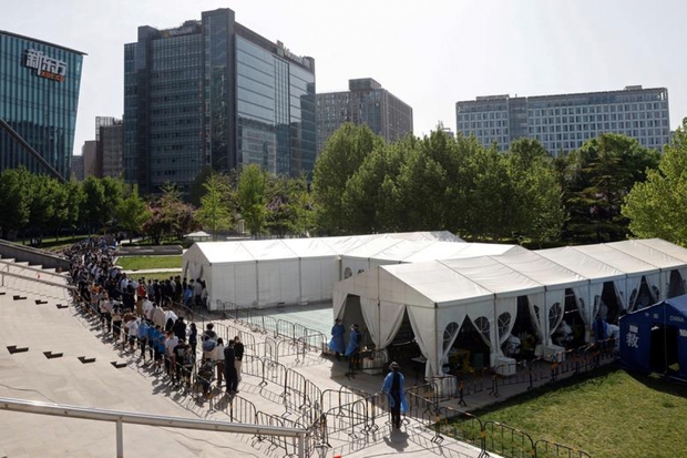 Cảnh tượng dòng người chờ lấy mẫu trong chiến dịch xét nghiệm Covid-19 lớn nhất Bắc Kinh-3