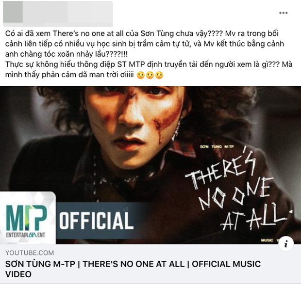 Phản ứng về MV mới của Sơn Tùng: Bước tiến về hình ảnh nhưng phần nghe tệ, nhiều người lo lắng trước cái kết đầy tiêu cực-2
