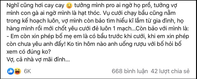 Trong bữa nhậu, chồng phát hiện bị dính bẫy cưới chạy bầu của vợ mà dở khóc dở cười vì mình biến thành hạt thóc lúc nào không hay-1