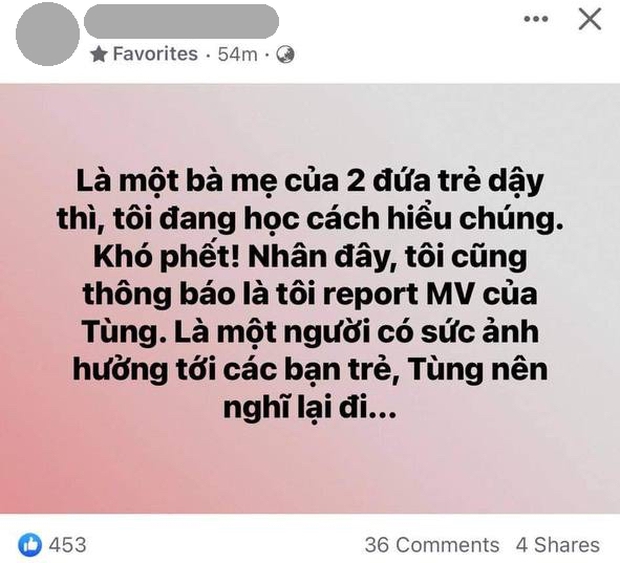 Dư luận phẫn nộ: Dù chỉ là một đứa trẻ bắt chước theo cái kết của MV đã là quá kinh hãi rồi, phải không Tùng?-6