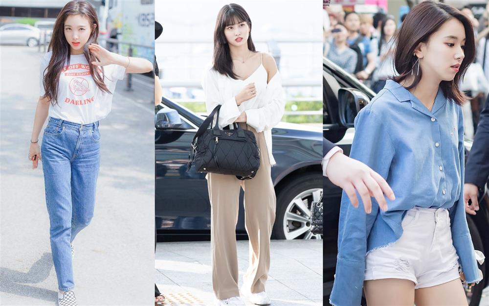 3 thành viên TWICE có style mùa hè rất đơn giản, nhưng sành điệu nhất nhóm-1