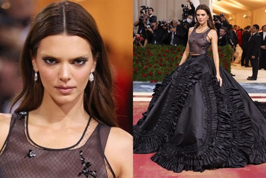 Kylie Jenner xóa lông mày, gắn mi nhền nhện nhìn không thể nhận ra tại Met Gala 2022