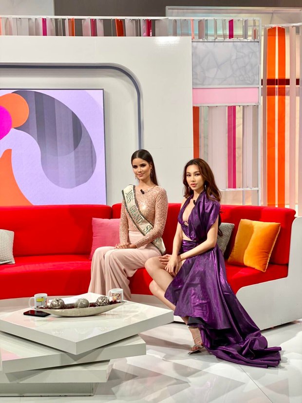 Ảnh Thùy Tiên đọ sắc căng đét với Tân Miss Grand Tây Ban Nha, nổi bần bật dù hạn chế 1 điều-2
