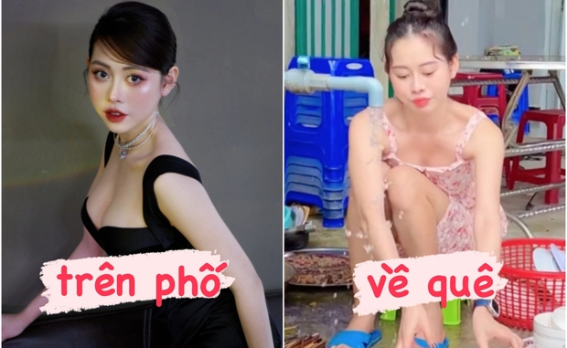 Nữ chủ tịch giả danh TikTok nhập hội đảm đang khi về quê ăn cỗ, khác xa ảnh sang chảnh trên mạng-2