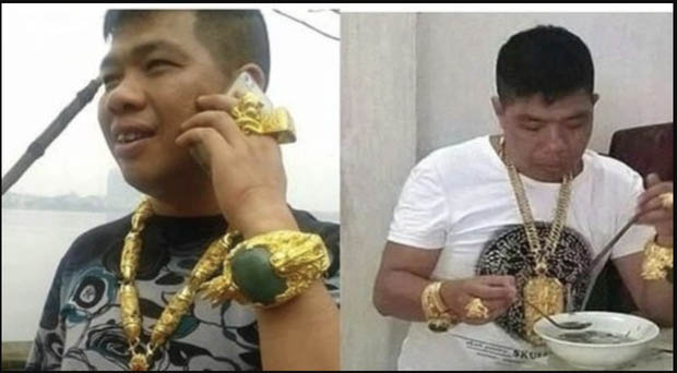 Khởi tố Tùng vâu - đại gia có thú vui đeo hàng kg trang sức màu vàng trên người-2