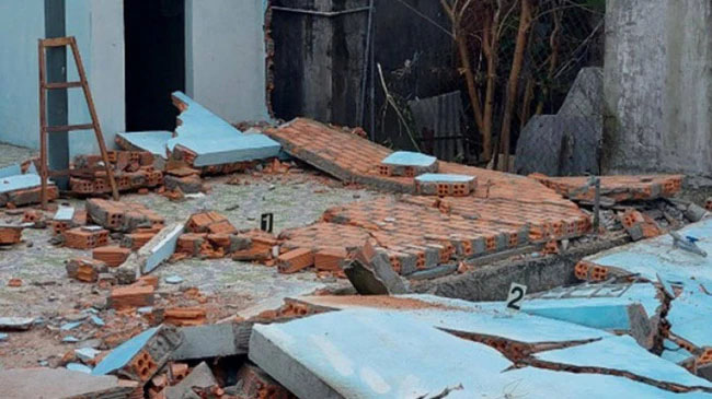 Hai cha con tử vong trong lúc phụ người thân dỡ nhà-1