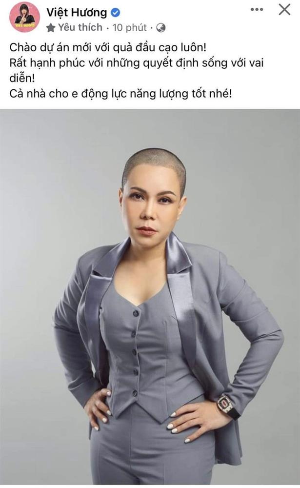 Việt Hương bất ngờ cạo trọc đầu, chuyện gì đây?-1