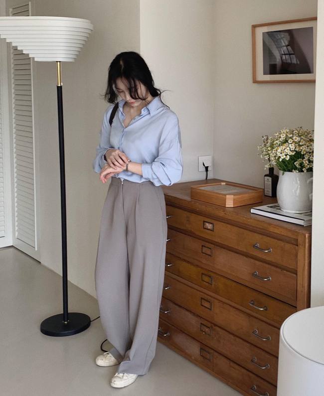 Mặc áo sơ mi màu pastel rất trẻ trung nhưng để ghi trọn điểm tinh tế, bạn nên tham khảo 12 cách này-9