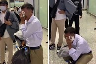 Clip ông bố Việt Nam khóc nức nở khi tiễn con gái đi lấy chồng ở sân bay viral khắp MXH Trung Quốc, xem xong ai cũng phải bật khóc