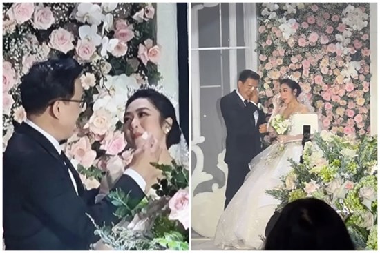 'Vua cá koi' và Hà Thanh Xuân bật khóc trong đám cưới: Giọt nước mắt hạnh phúc khi đã tìm thấy nhau